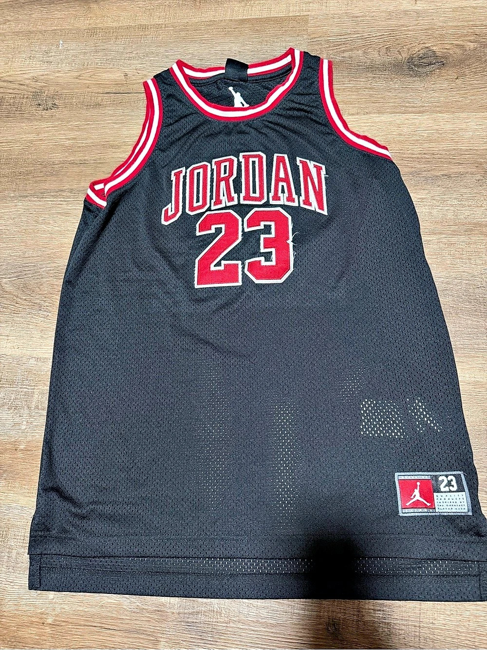 Jordan 23 Mesh Basketball Jersey Boys Black & Red